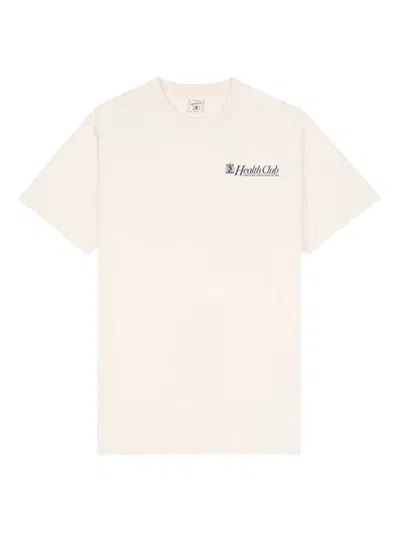 Sporty And Rich Health Club Logo T-shirt In Neutral