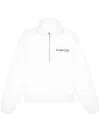 Sporty And Rich Health Club Quarter-zip Sweatshirt In 白色