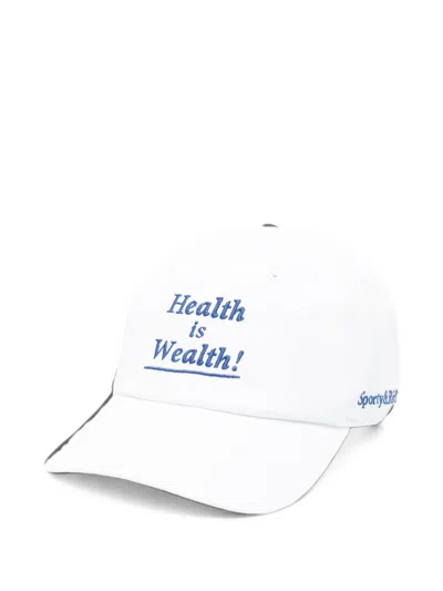 Sporty And Rich Health Is Wealth Cap In White
