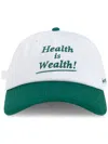 Sporty And Rich Sporty & Rich Health Is Wealth Embroidered Cotton Twill Baseball Cap In White