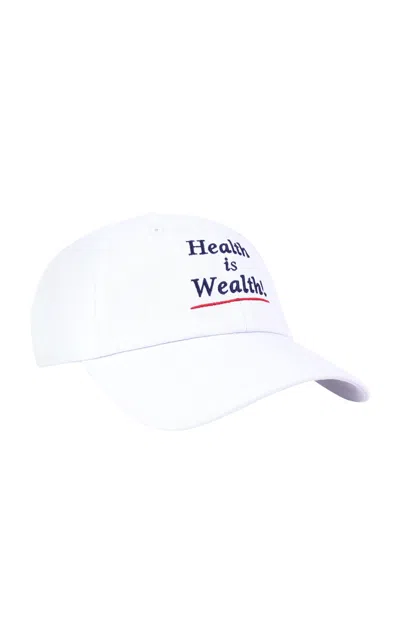 Sporty And Rich Health Is Wealth Hat In White
