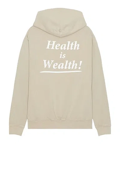 Sporty And Rich Health Is Wealth Hoodie In Elephant