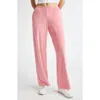 Sporty And Rich Sporty & Rich Health Ivy Cotton Velour Sweatpants In Cotton Candy