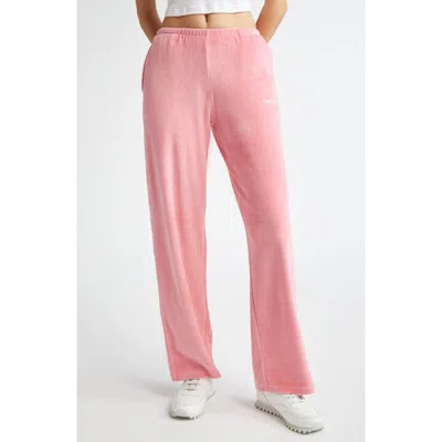 Sporty And Rich Sporty & Rich Health Ivy Cotton Velour Sweatpants In Cotton Candy