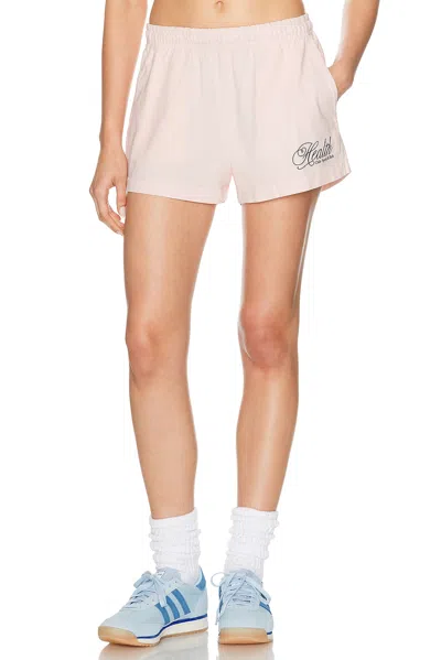 Sporty And Rich Health Script Disco Short In Pink