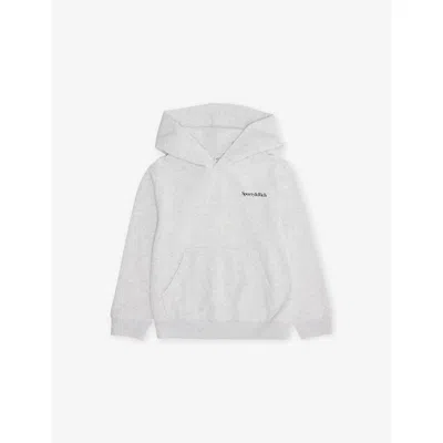 Sporty And Rich Kids' Play Tennis Cotton-blend Hoody 2-1 In Gray
