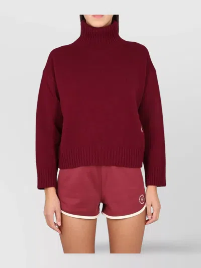 SPORTY AND RICH HIGH NECK KNIT TOP