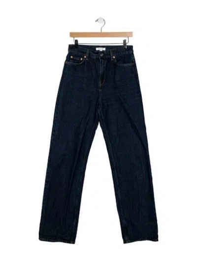 Pre-owned Sporty And Rich High-rise Wide Leg Jeans In Blue