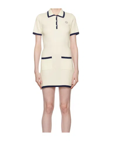 Sporty And Rich Hilary Minidress In Off White