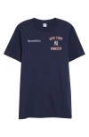 Sporty And Rich Short-sleeved T-shirt In Navy