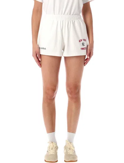 Sporty And Rich Sporty & Rich Homerun Disco Shorts In White