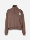 Sporty And Rich Sporty & Rich Hooded Sweatshirt In Brown