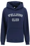 SPORTY AND RICH HOODIE WITH LETTERING LOGO