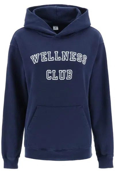 SPORTY AND RICH HOODIE WITH LETTERING LOGO