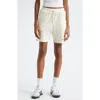 Sporty And Rich Womens Cream Eden Logo Text-embroidered Terry-cotton Shorts In Cream