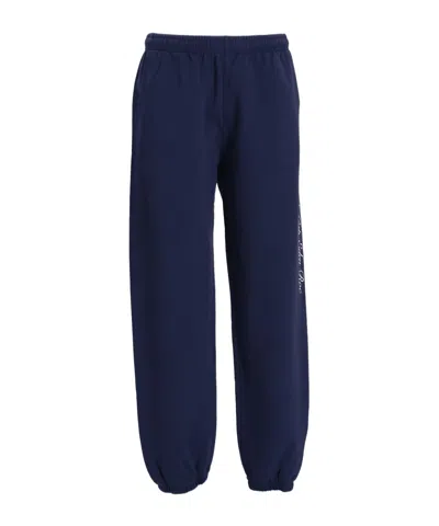 Sporty And Rich Hotel Du Cap Cursive Track Pants In Black