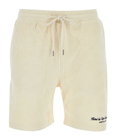 Sporty And Rich Hotel Du Cap Track Shorts In Yellow