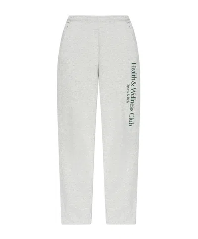Sporty And Rich Hw Crest Sweatpants In Gray