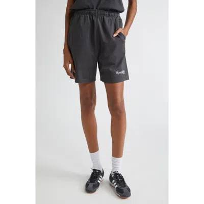 SPORTY AND RICH SPORTY & RICH HWCNY COTTON GYM SHORTS