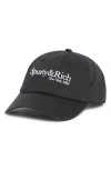 Sporty And Rich Sporty & Rich Hwcny Embroidered Baseball Cap