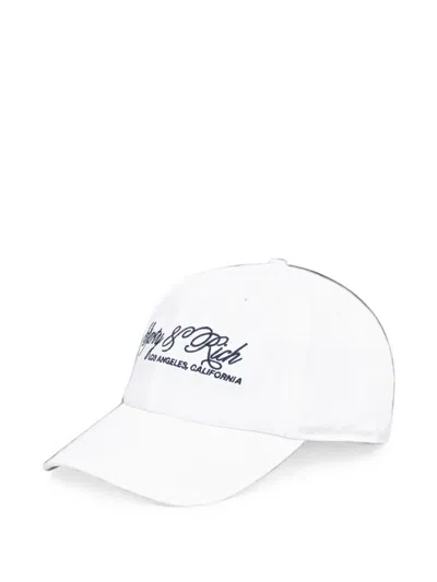 Sporty And Rich International Logo-embroidered Baseball Cap In White