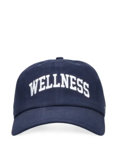 Sporty And Rich Ivy Cotton Baseball Cap In Blue