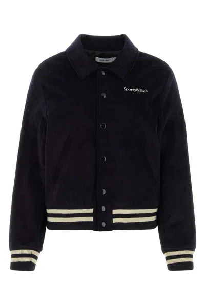 Sporty And Rich Sporty & Rich Bomber Varsity Unisex In Brown