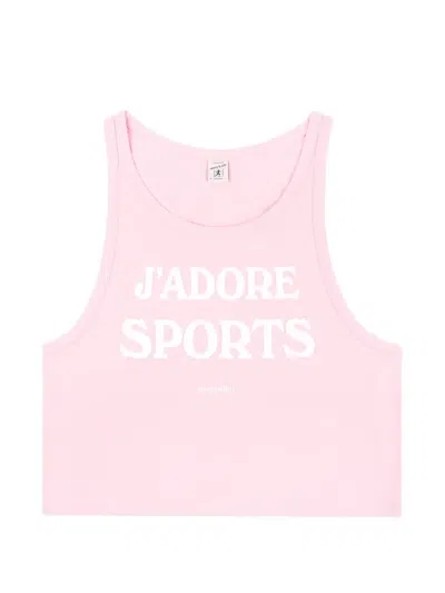 Sporty And Rich Jadore Baby Tank Top In Animal Print