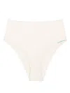 Sporty And Rich Jane Logo-print Bikini Bottoms In Neutrals