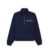 Sporty And Rich Sporty Aesthetic Quarter-zip Long-sleeve Top In Navy