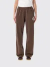 Sporty And Rich Pants With Logo In Brown