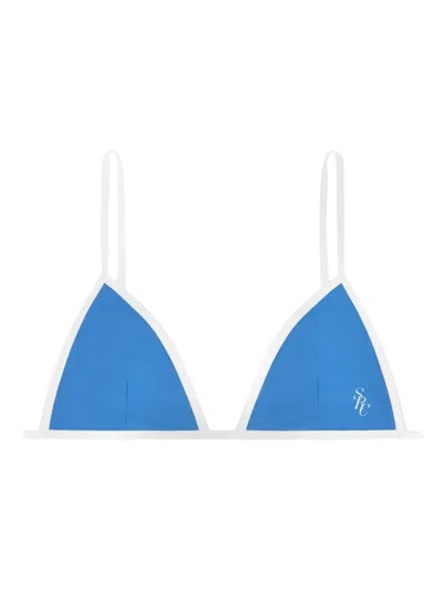 Sporty And Rich Kate Bikini Top In Blue