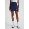 Sporty And Rich Kelly Logo-embroidered Skirt In Navy