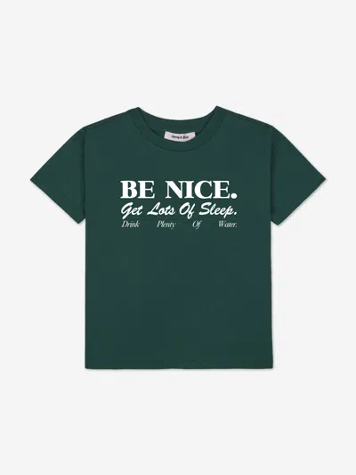 Sporty And Rich Sporty & Rich Kids Be Nice T-shirt In Green