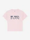 Sporty And Rich Sporty & Rich Kids Be Nice T-shirt In Pink