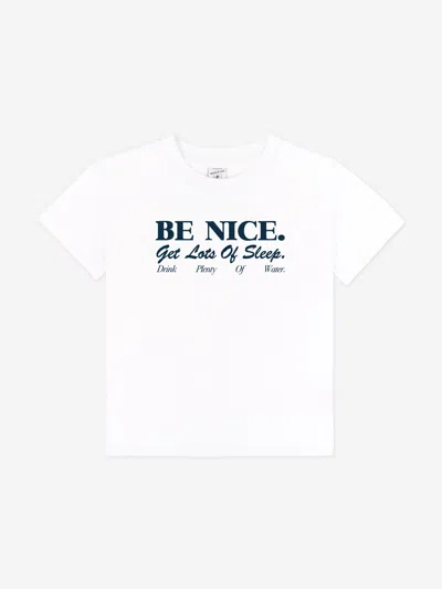 Sporty And Rich Sporty & Rich Kids Be Nice T-shirt In White