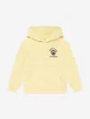 Sporty And Rich Logo-print Hoodie In Yellow