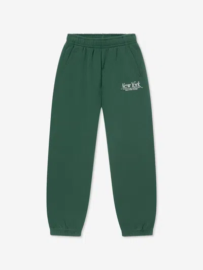 Sporty And Rich Sporty & Rich Kids Ny 94 Joggers In Green