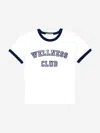 Sporty And Rich Sporty & Rich Kids Wellness Club Flocked T-shirt In White