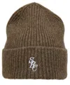 Sporty And Rich Knitted Wool Beanie In Brown
