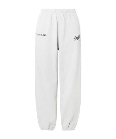 Sporty And Rich La Dodgers Printed Sweatpants In Gray