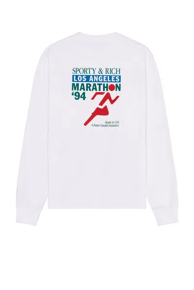 Sporty And Rich La Marathon Longsleeve Tee
