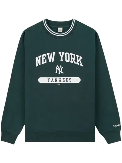Sporty And Rich League Sweatshirt In Green