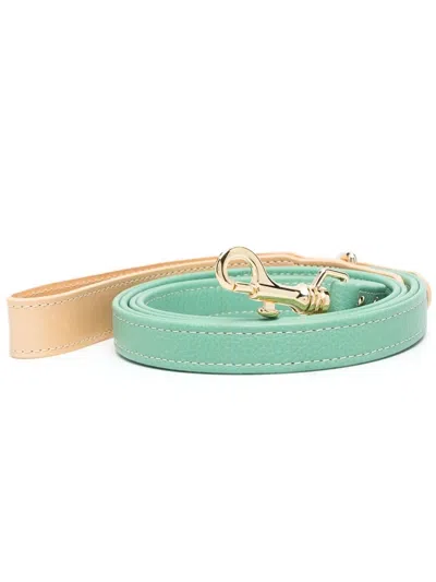Sporty And Rich Leather Pet Lead In Green