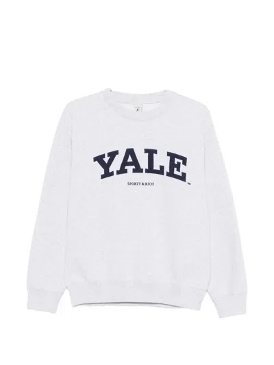 Sporty And Rich Letter Crewneck Sweatshirt In Neutral