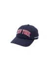 Sporty And Rich Womens New York Ivy Logo-embroidery Cotton-twill Cap Dark Navy In Blue