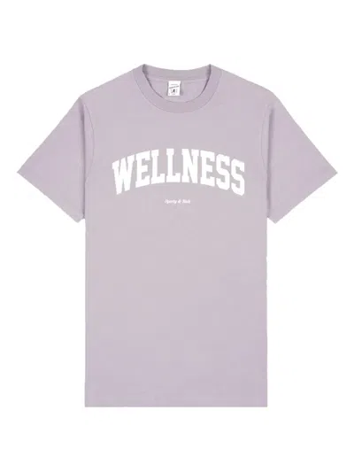 Sporty And Rich Letter-print T-shirt In Gold