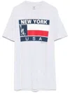 Sporty And Rich Liberty-print T-shirt In Grey