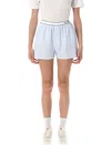 Sporty And Rich Striped Short Shirt