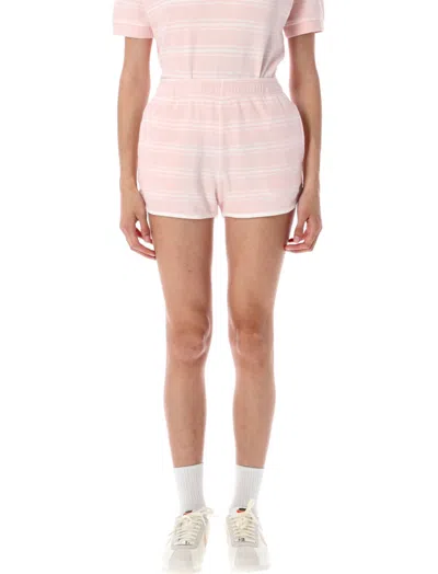 SPORTY AND RICH LIGHT PINK STRIPES SHORT